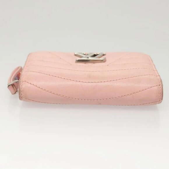 LOUIS VUITTON New Wave Zipto Compact Wallet Leather Pink M63791 LV Auth - Picture 8 of 13